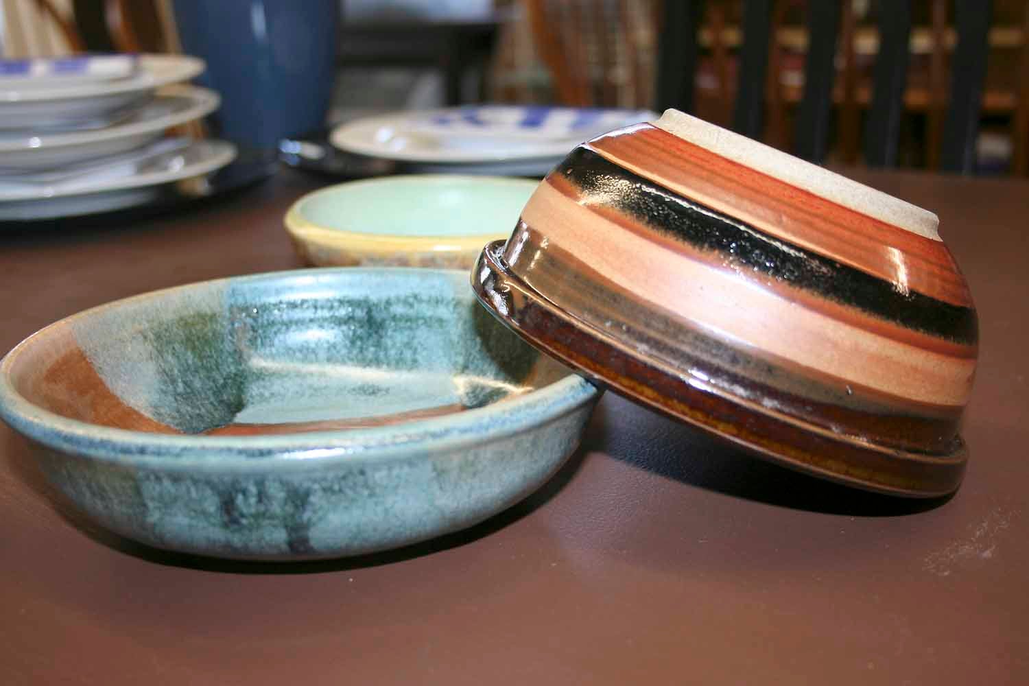 Community members, students and local celebrities crafted bowls for this year's luncheon.