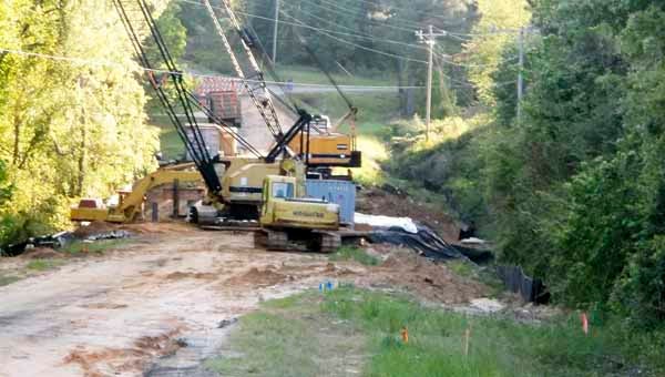 The Pike County Commission started the reconstruction process of County Road 2214 crossing over Indian Creek in February. The bridge prevented all traffic weighing more than six tons from passing through and caused school bus detours. 
