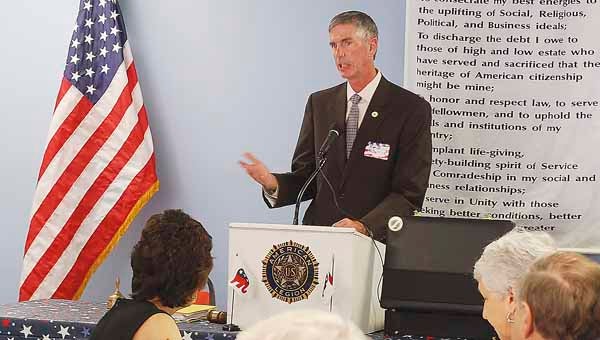 ADOC Commissioner Kim Thomas spoke to the Pike County Republican Women’s group on Wednesday regarding the state’s prison system.