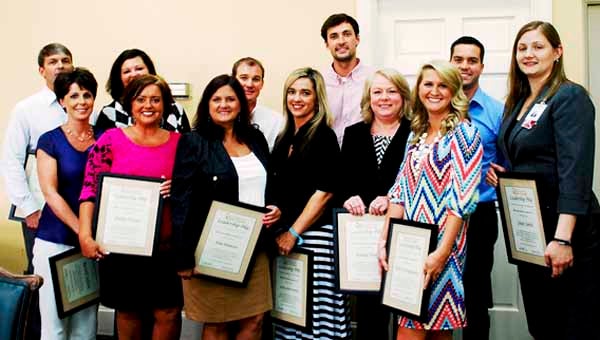 Thirteen people graduated from the Leadership Pike Class Wednesday. Pictured from left to right, back row first, are Jason Sipper, Rae Pinckard, Chris Freeman, Andrew Dickinson, Jeffery Whitehead, Richelle Jefcoat, Amber Evans, Julie Simmons, Britt Dickey, Teresa Doty, Riley Montgomery, and Janet Smith. John-Barry Roberts was not pictured.