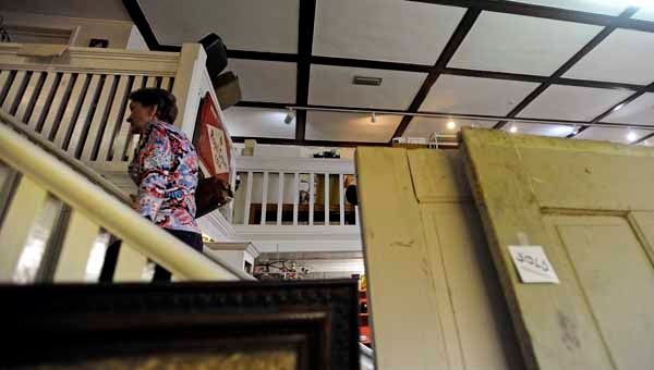 Nancy Baisden, from Henderson, Texas, shops at Troy Antiques in Troy, Ala., Friday, June 14, 2013. (Photo/Thomas Graning)