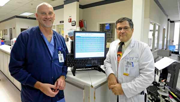 Troy Regional Medical Center Emergency Room Director Shannon Godsave and Dr. Lenny Nasca believe the hospital’s participation in a stroke care network will save valuable time in treating stroke patients. 