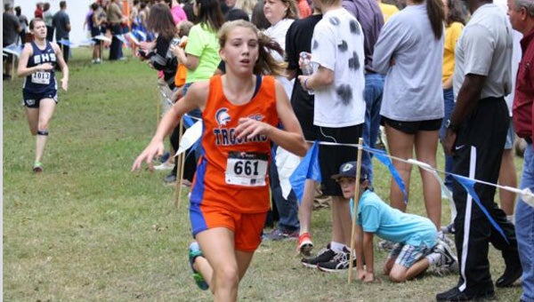 Lakin Turner was lone qualifier for the state meet from CHHS. (Photo/Tim Loreman, Alabamarunners.com) 