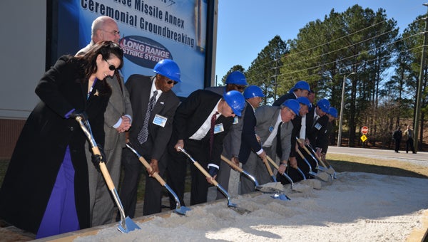 Officials were on hand Wednesday for a ground-breaking ceremony for the Long-range Missile Annext being built at Lockheed Martin Pike County Operations. Company and city leaders said the expansion will be completed in the first quarter of 2015.