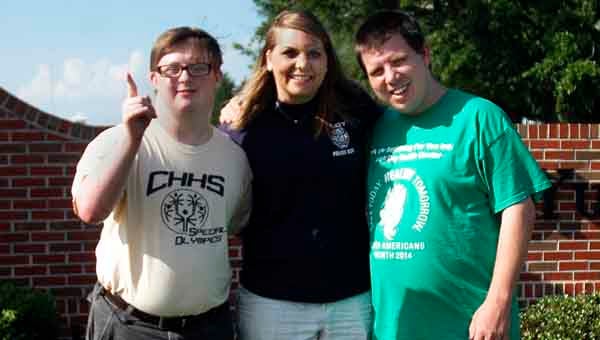 Elizabeth LoCascio will be a volunteer coach for Team Pike County at the Special Olympics Alabama State Games at Troy University this weekend. David Spivey, left, will compete in swimming events and Joey Welch will compete in track and field events.