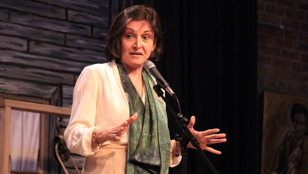 Acclaimed storyteller Carmen Deedy performed at the June Buggin’ on Thursday. (Messenger Photo / April Garon)