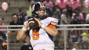 Austin Ingram is leaving his mark in the CHHS record books, and head coach Brad McCoy says the senior quarterback is respected ‘because of how hard he plays ... he handles his business, goes to work.” MESSENGER PHOTO/DAN SMITH
