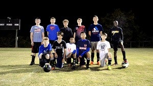 messenger photo/Scottie brown The 13 and Under soccer team will be traveling to Dothan Saturday to participate in districts. Pictured are: Robert Olcott, Ricardo “Rikki” Valencia, Quay Green, Dakorrian “Dee” Mosely, Seth Elmore, Camerion Bolden, Graham Hamlin, Jay Hill, Blake Murphy, Eduardo Flores and Bryce Senn. Not pictured: Gracie Morran and Toby Liu. 