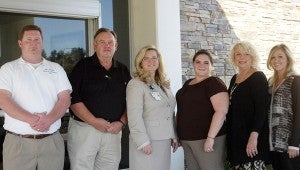 Pictured are, Don Wheat, unit manager; Lamar Ward, program director; Teresa Grimes, TRMC administrator; Ashley Hollon, counselor; Kathy Edwards, The Journey CFO; and Maggie Key, community representative.