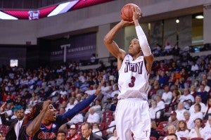 (Troy University Athletics) Troy freshman Wesley Person has lead the Trojans in scoring in three of their first five games this season. 
