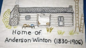 Lewie Winton’s great-grandfather built a log cabin that was home for several generations of Wintons.
