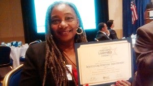 Troy city councilwomen Dejerilyn King Henderson won the Bronze Certificate Leadership Fellow at the National League of Cities, Congressional Cities Conference in Washington D.C. 