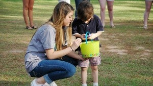 Messenger Photo/Courtney Patterson Kappa Delta Sorority from Troy University held it’s annual Easter Egg Hunt at the CAC yesterday.