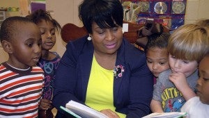 Shelia Jackson, Troy director of tourism, was appreciative of the opportunity to again read to the children at OCAP Troy Head Start Tuesday. Jackson said she reads to the children each year because reading is the key that unlocks the doors to the world.