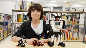Douglas Topolse, an eighth-grader at Charles Henderson Middle School, designed and built a fully-functional robot for a school project. Topolse has built between around 100 robots in his lifetime and plans to pursue an engineering career.