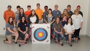 submitted Photos Troy City School’s elementary, middle and high school archery teams competed at the state tournament on Friday and came back with hardware. Pictured: the CHHS team
