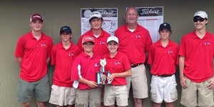 Pike Liberal Arts Golf Team finished second in Monday’s tournament hosted by Lakeside at Lake Point in Eufaula.  SUBMITTED PHOTO