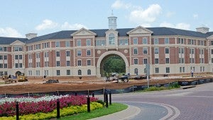 MESSENGER PHOTO/COURTNEY PATTERSON Troy University’s ‘New Hall’ will be ready for students to move in for the upcoming fall semester.
