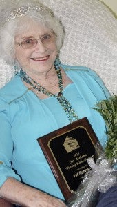 MESSENGER PHOTO/JAINE TREADWELL Ms. Troy Health and Rehabilitaition Center Dorothy Gainey was named first runner up in the Ms. Alabama Nursing Home Pageant in Birmingham Monday. Gainey is a native of Pike County and has been a resident at Troy Health & Rehab for a year and a half.