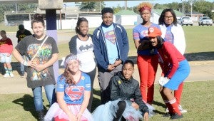 MESSENGER PHOTO/COURTNEY PATTERSON Students at Pike County High School dressed as their favorite superheroes as a way to show spirit during Homecoming Week.
