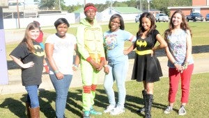 MESSENGER PHOTO/COURTNEY PATTERSON Students at Pike County High School dressed as their favorite superheroes as a way to show spirit during Homecoming Week.