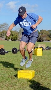 MESSENGER PHOTO/COURTNEY PATTERSON Almost 70 athletes competed in the WOD for Water event Saturday at the Troy Parks and Recreation Center. Athletes competed to raise money for NeverThirst, an organization providing clean and living water across the globe.