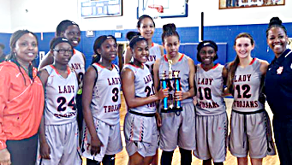 submitted Photo The Charles Henderson Lady Trojans steamrolled their way through the Talladega County Central Thanksgiving Tournament, beating Talladega 49-33 to secure the championship.