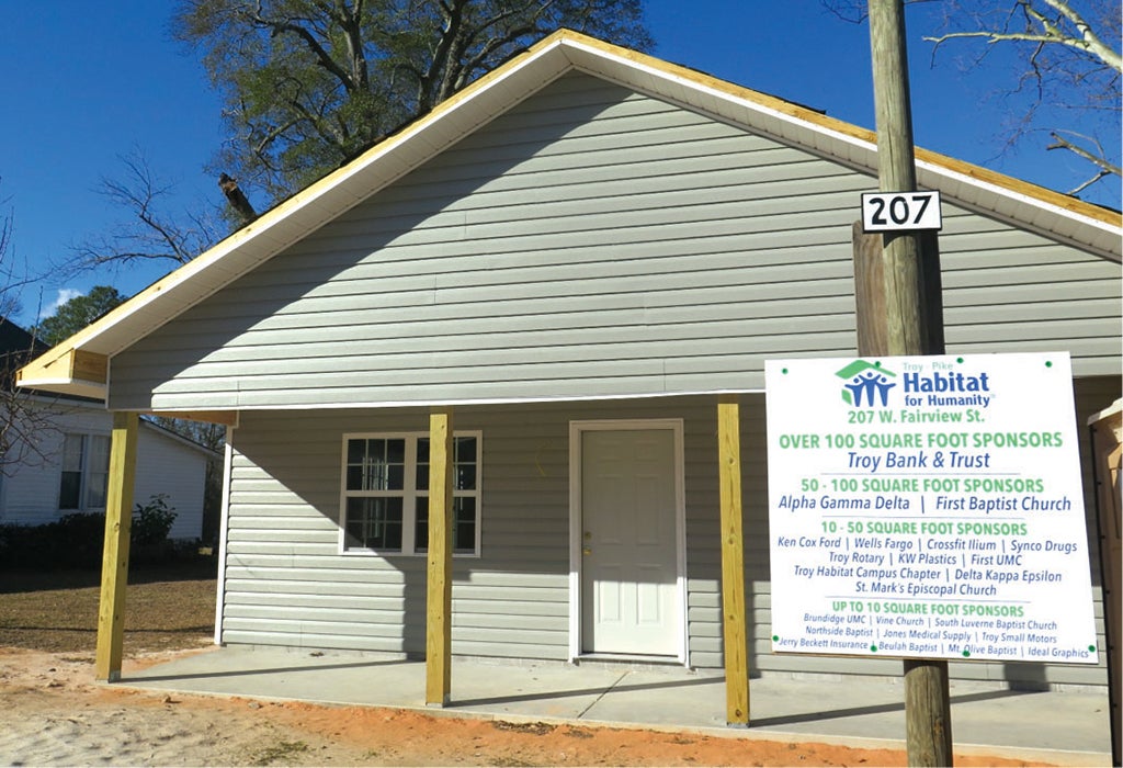 Messenger photo/Submitted The newest Habitat for Humanity home is under construction at 207 W. Fairview Ave. in Troy. Donors and supporters of the Square Foot campaign, as well as the general public, are invited to an appreciation event at the build site beginning at 1 p.m. on Sunday.