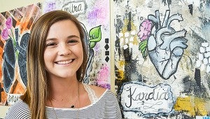 Kaylee Parker, a senior at Charles Henderson High School, is the 2016 receipient of the Jean Lake Scholarship presented by the Troy Arts Council. Parker’s interest in biology and her love of art mesh in her works, pictured above and inset below. She plans to attend Troy University where she will study biology and art.