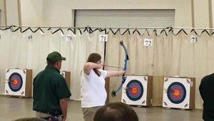 submitted Photo Archers from Troy city schools competed at the state championships in Montgomery on April 7. The archers from Troy finished sixth overall in the championship.