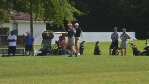 Photo/mike hensley The Charles Henderson Trojans Golf team competed in the Sub-State Golf Tournament at the Troy Country Club on Monday morning. The Trojans finished with a team score of 400.