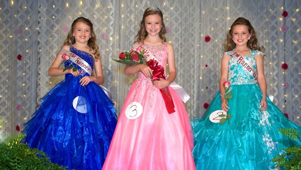 Photos Courtesy Steve STubblefield/Townhouse Photography Winners in the Little Miss PLA category include Second Runner-up Alyssa Barron; First Runner-up Jaylyn Luker; and Little Miss PLA Abbie Dickert.