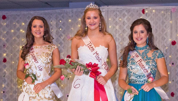 Photos Courtesy Steve STubblefield/Townhouse Photography Winners in the Teen Miss PLA category include Second Runner-up Ansley Adams; First Runner-up Porter Lankford; and Teen Miss PLA Isabella Saunders.