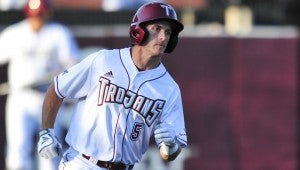 Photo/Troy athletics Troy outfielder Joey Denison came to Troy University after spending two years at Southern Union Community College. After a slow start Denison quickly became one of troy’s more accomplished hitters in 2016. For his efforts Denison was  maned to the second All-Sun Belt team. 