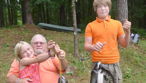 John Kent’s grandchildren, Taylor and Will Kent, took him fishing for Father’s Day. Taylor caught two fish or maybe it was six. Or, perhaps, it was Will who caught six and she, the two. Either way, granddad had eight fish to fry.
