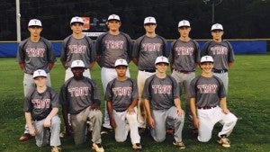 submitted Photo/mike hensley The 2016 Dixie boys are ready for District tournament. Back row left to right: Holt Steed, Caden Bryan, Ty Singleton, Logan Johnson, Payne Griffin and Caleb Gamble. Back row: Hunter Keenan, Jarvaris McNair, Jaylen Deveridge, Bryan Galloway and Landon Thrash
