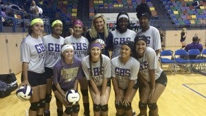 submitted Photo The Goshen Eagles volleyball team wrapped up play in the Wallace Team Camp on Wednesday afternoon. The eagles will participate in a tournament in Enterprise on Sunday before beginning fall camp on August 1.