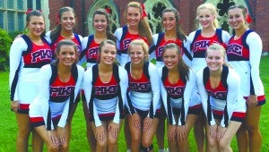 Submitted Photo The Pike Liberal Arts cheerleaders traveled to Huntingdon College this week to take part in the AISA Cheer Camp. In the camp’s final day both the varsity and junior varsity squads competed in various competitions. Overall the Patriots won nine first place finishes. 