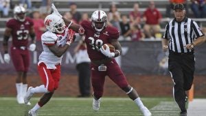 Photo/thomas graning Troy running back Jordan Chunn is eigth in the country in yards rushing heading into Saturday’s conference opener against New Mexico State.  