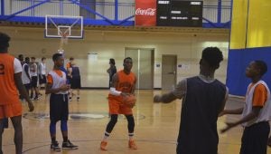 Messenger Photo/mike hensley The Charles Henderson Trojans had their second full practice at the Recreation Center on Wednesday afternoon.