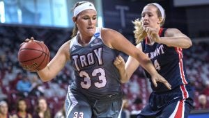  Photo/troy athletics The Troy Trojans defeated the Belmont Bruins 91-74 in their home onpener on Wednesday afternoon.