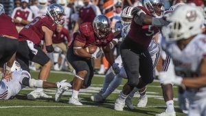 Photo/jonah enfinger The Troy Trojans will ride into Statesboro this weekend with an eye on claiming a share of the 2016 Sun Belt Conference Championship. Last season the Trojans fell to Georgia Southern 45-10. 