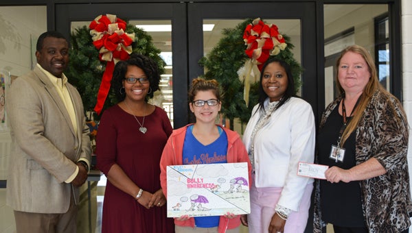Kiley Sandoval, CHMS, won third place in the 2016 Bully Awareness Poster Contest.