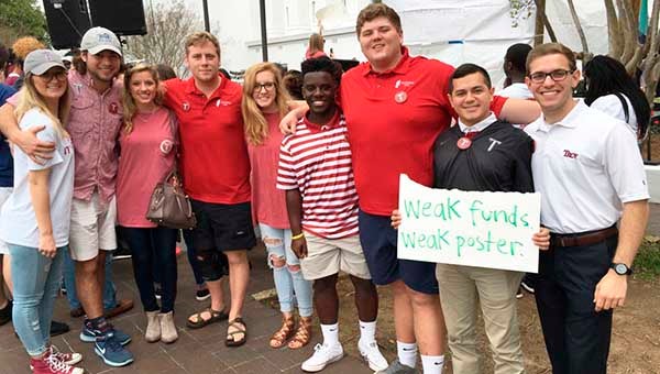 Students from Troy University joined students from across the statein Montgomery on Thursday to advocate for more funding for colleges and universities. About 250 Troy students attended the event.